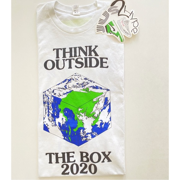 Tシャツ・カットソー Virgil Abloh Canary Yellow x Think Outside the Box T-Shirt virgil Abloh | Shirts | Virgil Abloh Canary Yellow X Think